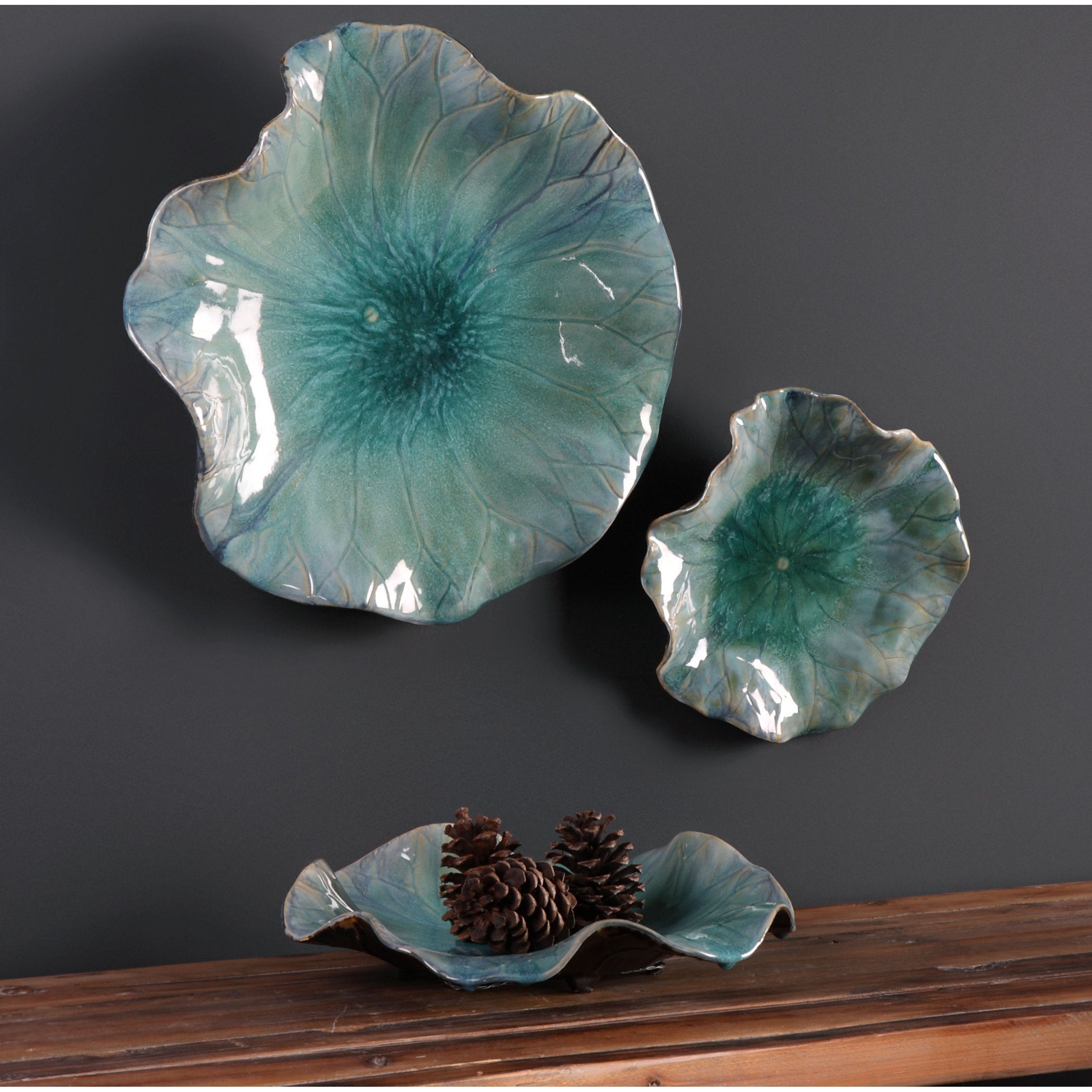 Abella Ceramic Flowers (Set of 3)