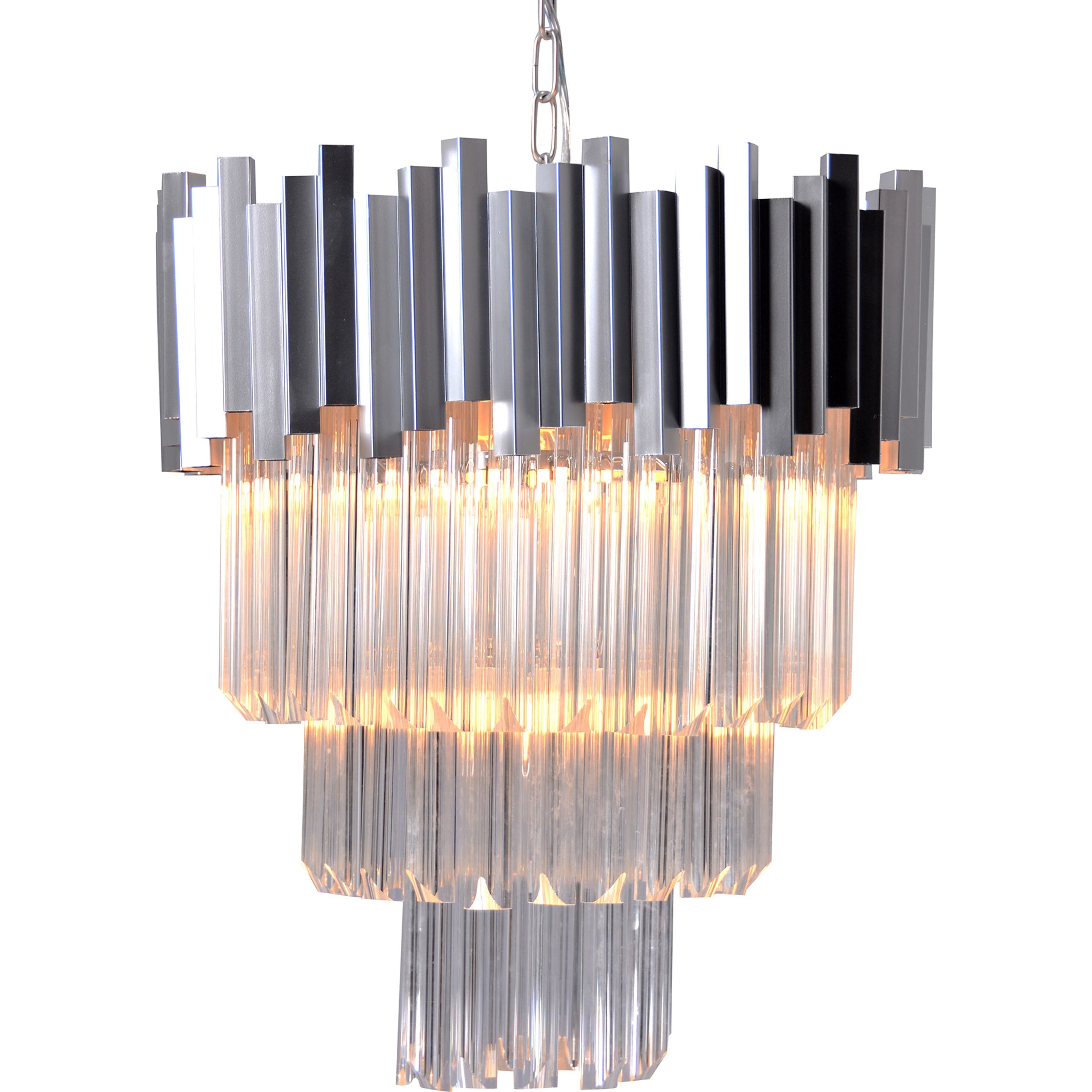 4-Tier Crystal Chandelier