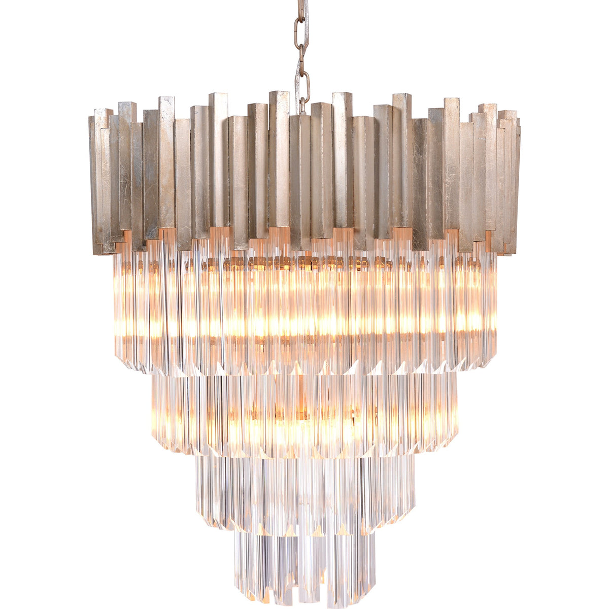 4-Tier Crystal Chandelier