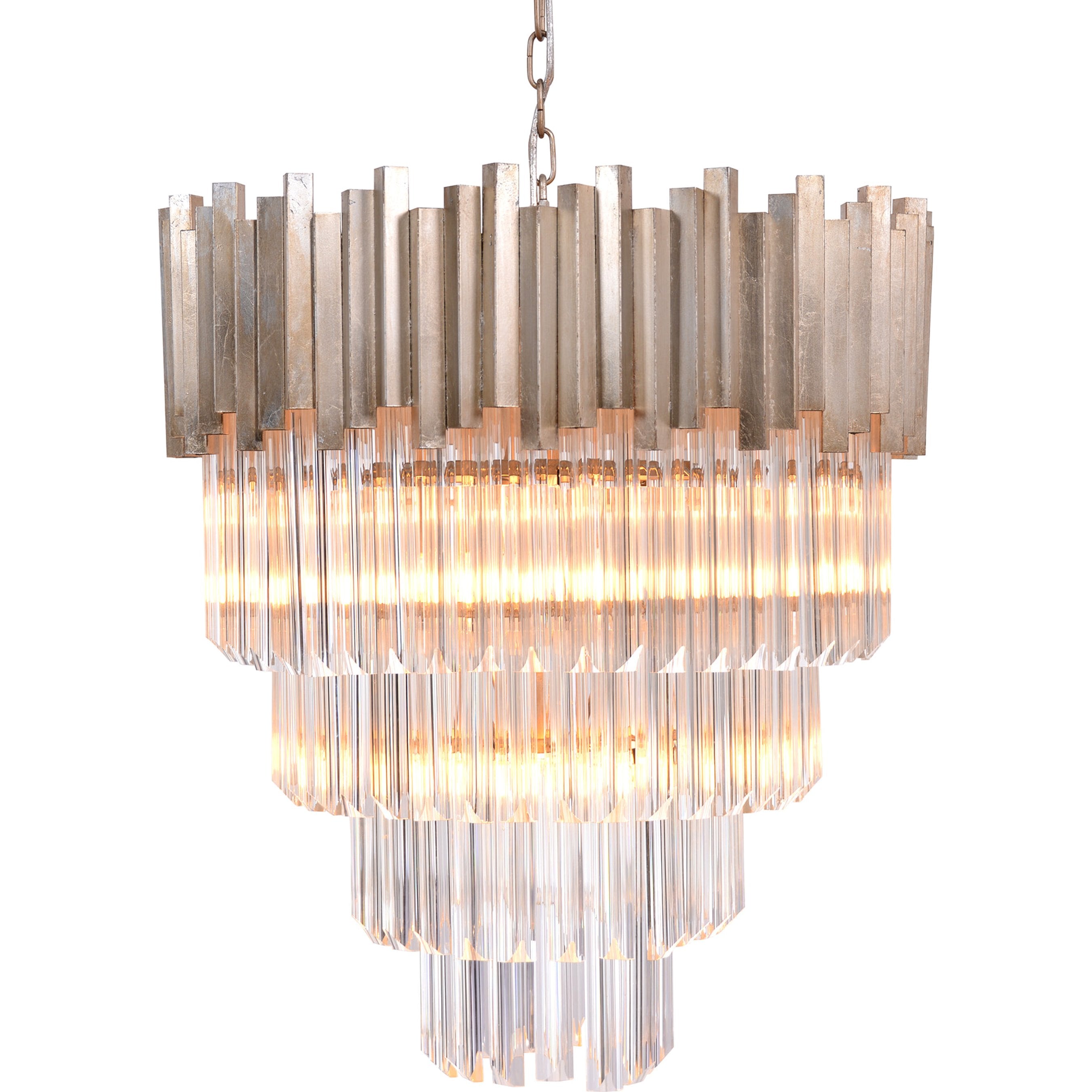 4-Tier Crystal Chandelier