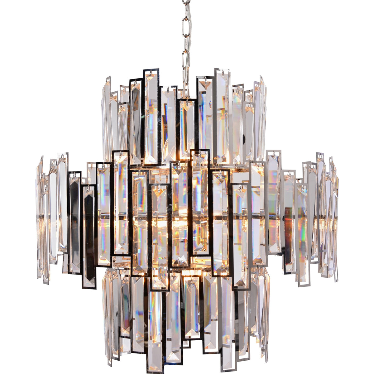 Abstract Crystal Chandelier