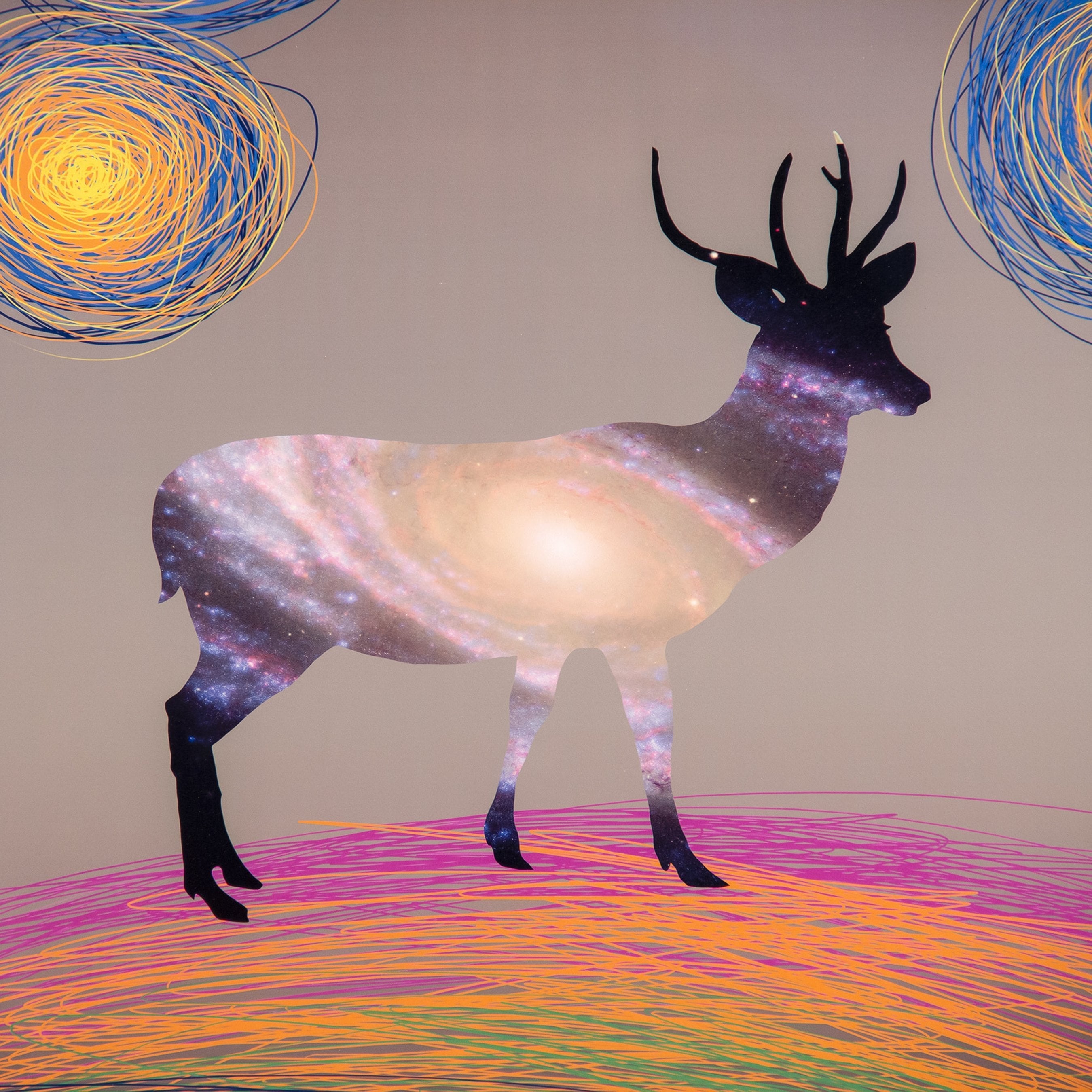 Abstract Deer Art Print II
