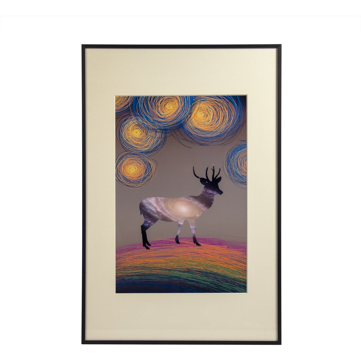 Abstract Deer Art Print II