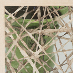 Abstract Paper Wood-Framed Art
