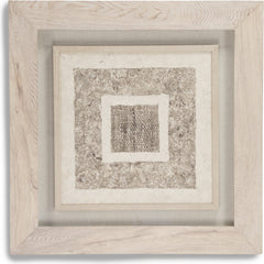 Abstract Paper Dark Framed Art