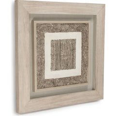 Abstract Paper Dark Framed Art