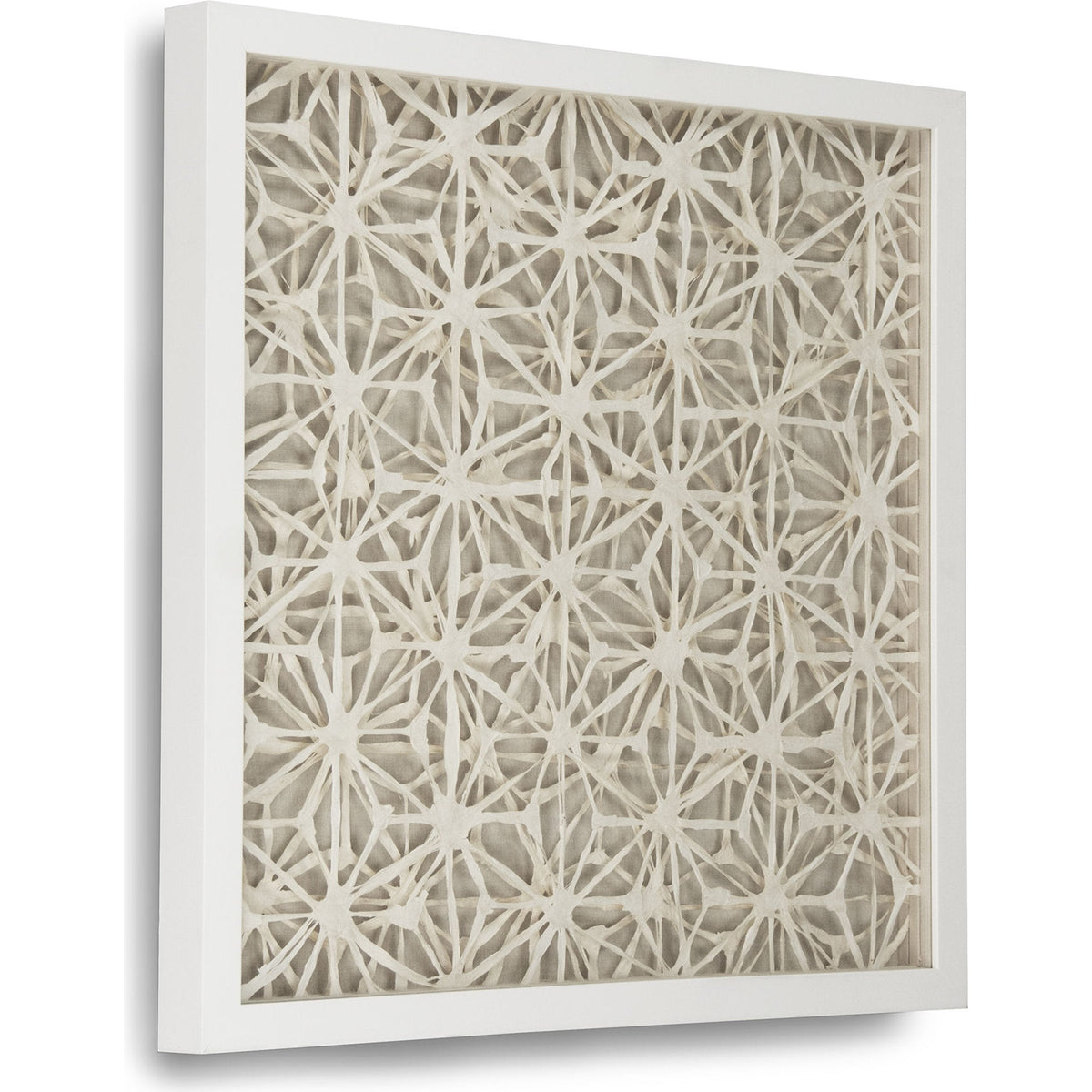 Abstract Asterisk Paper Framed Art