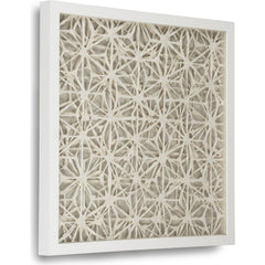 Abstract Asterisk Paper Framed Art