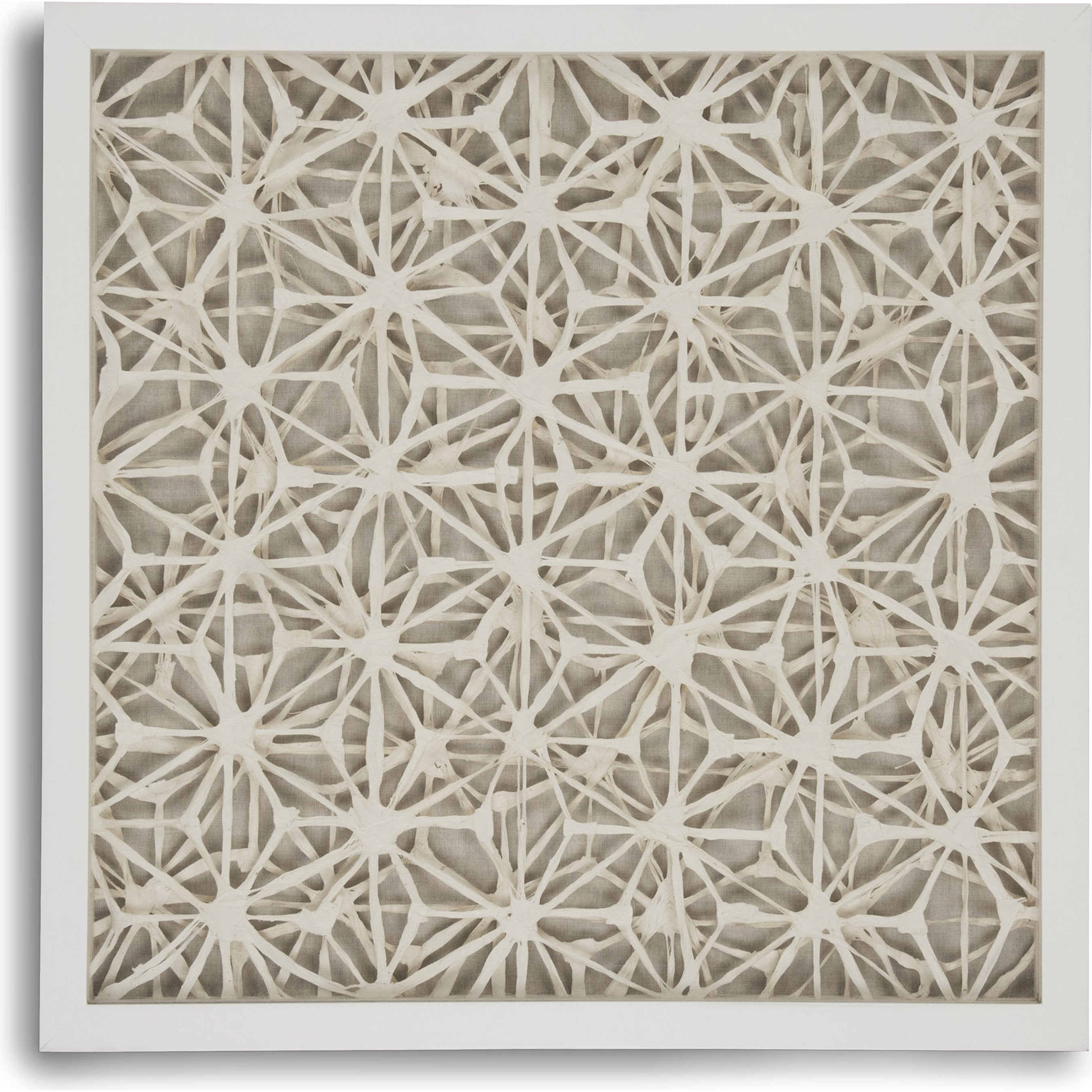 Abstract Asterisk Paper Framed Art