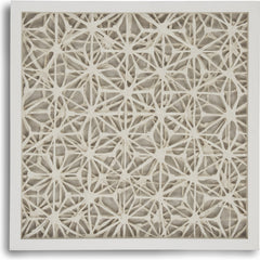 Abstract Asterisk Paper Framed Art