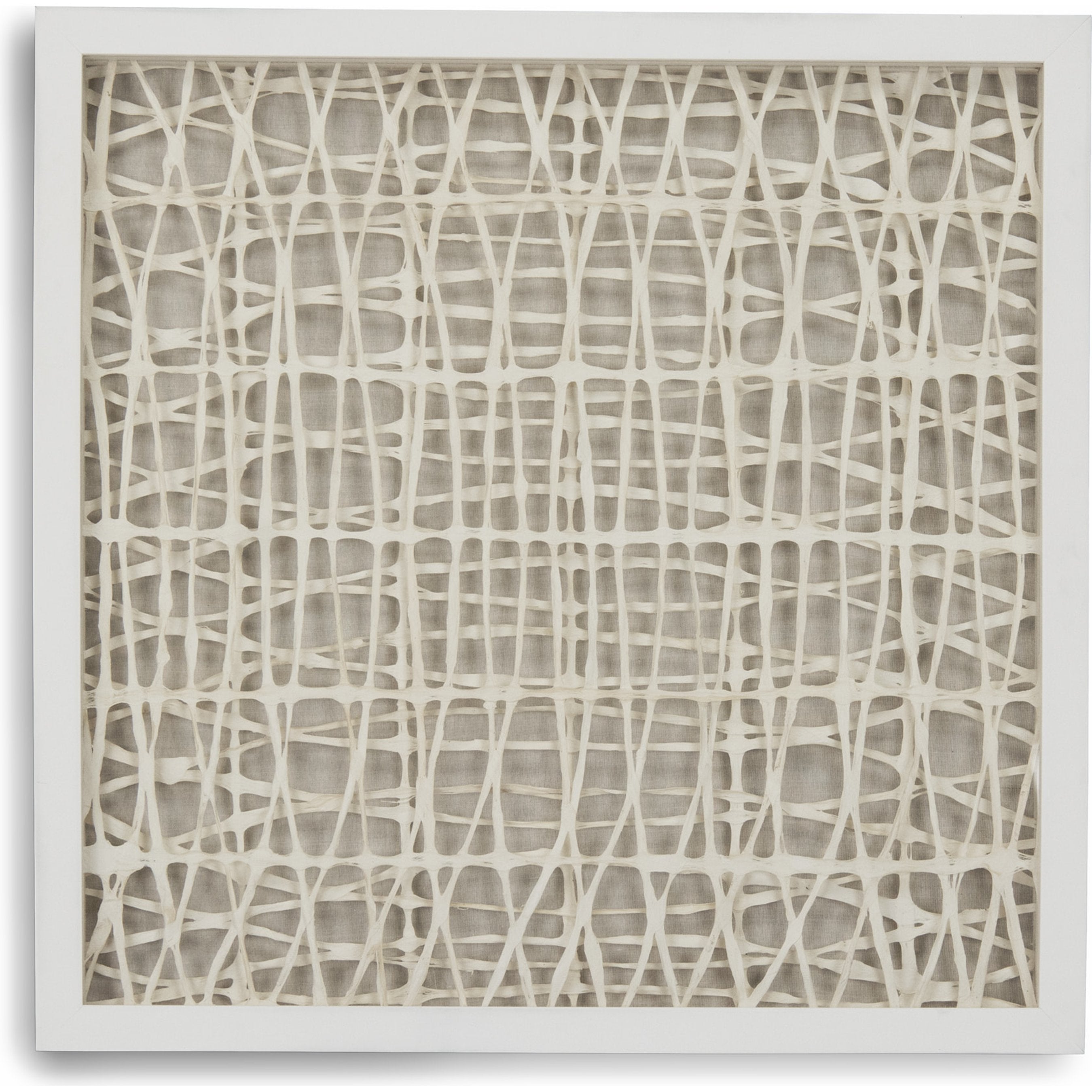 Abstract Neutral Paper Framed Art