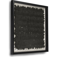 Abstract Black Paper Framed Art