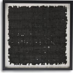 Abstract Black Paper Framed Art