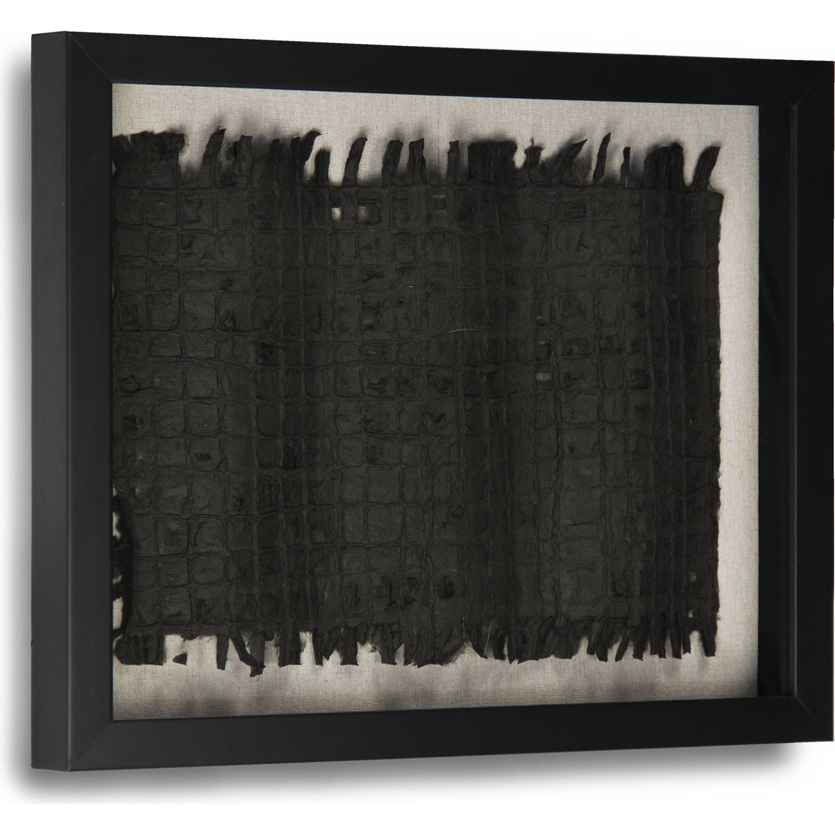 Abstract Black Paper Framed Art