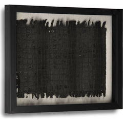Abstract Black Paper Framed Art