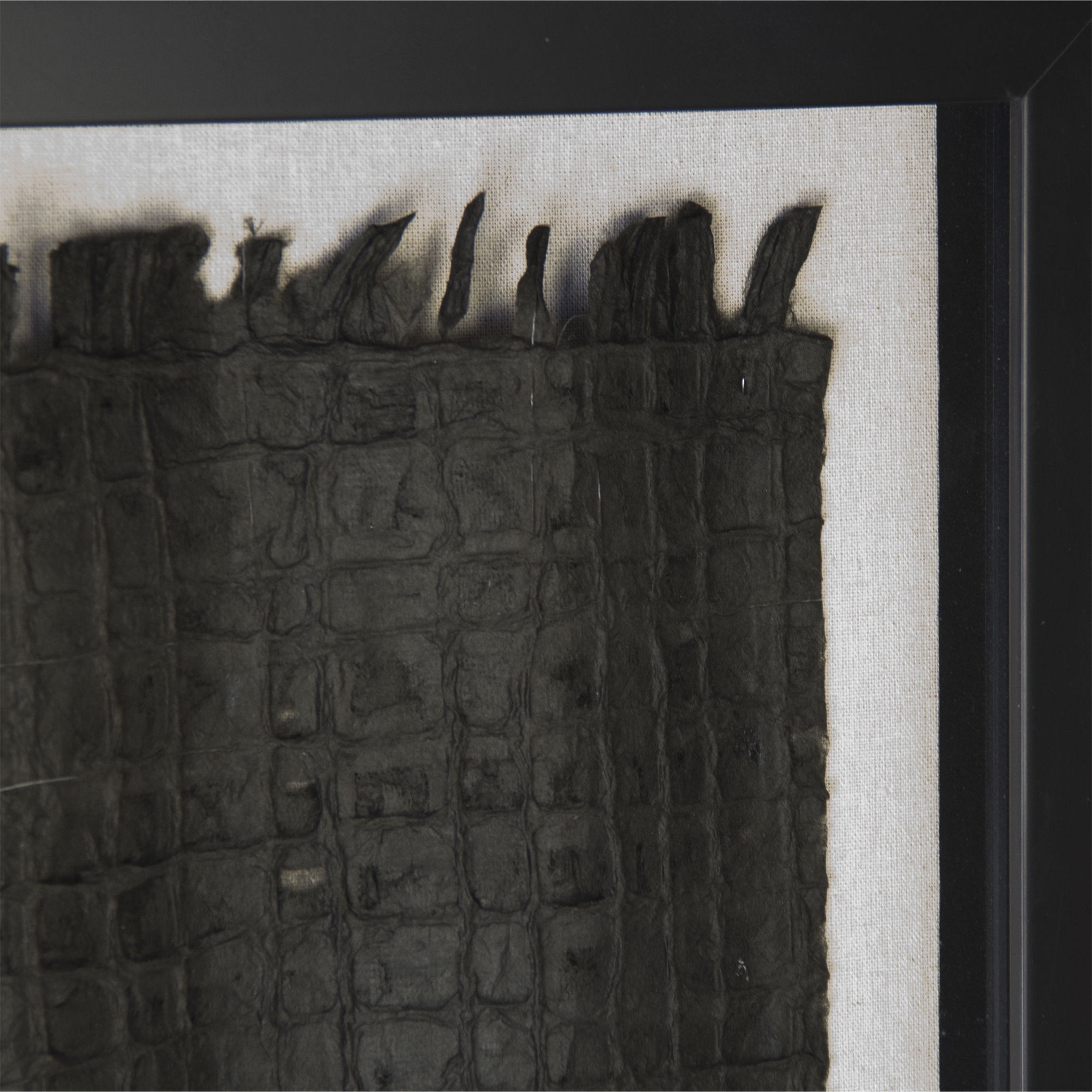Abstract Black Paper Framed Art