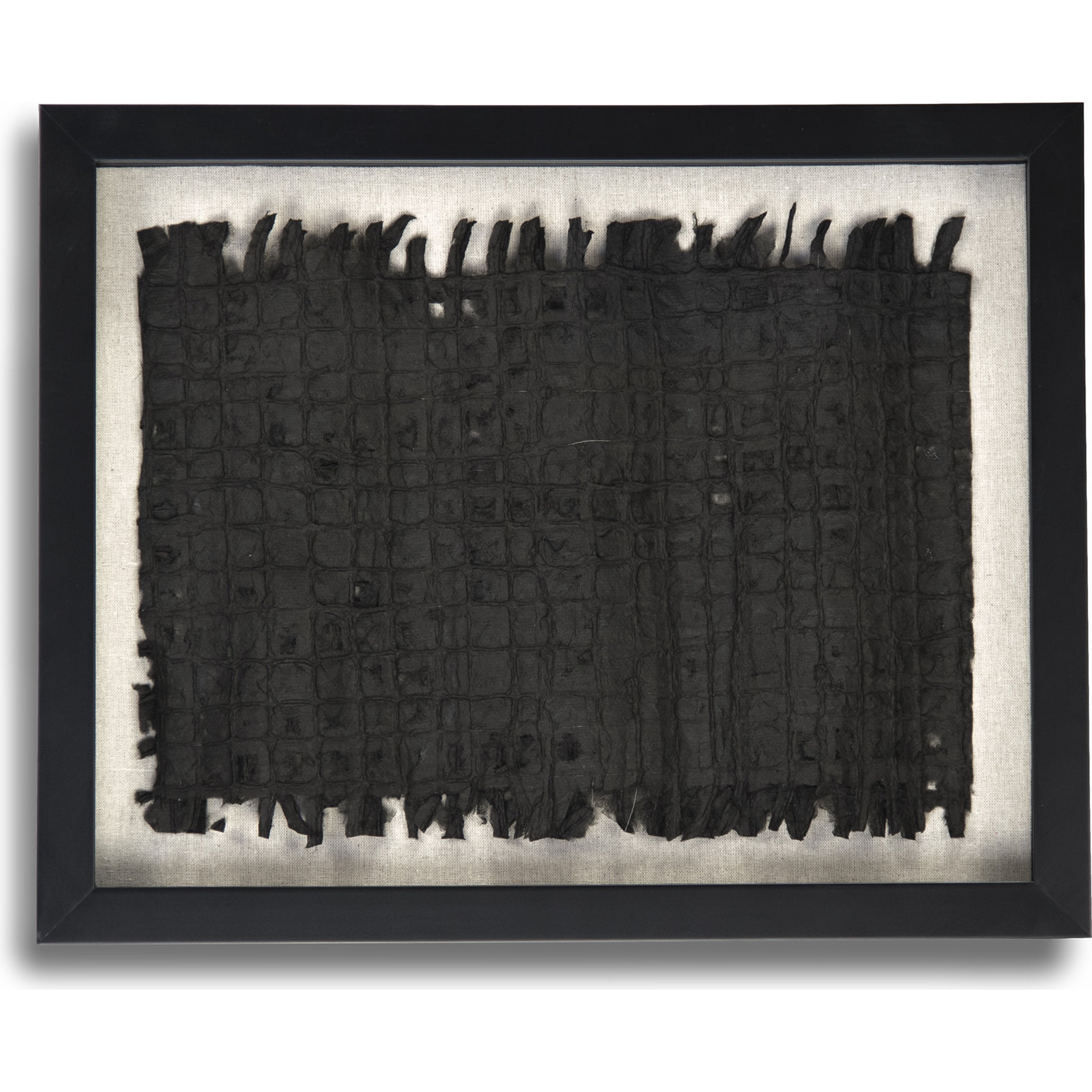 Abstract Black Paper Framed Art