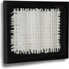 Abstract White Paper Framed Art