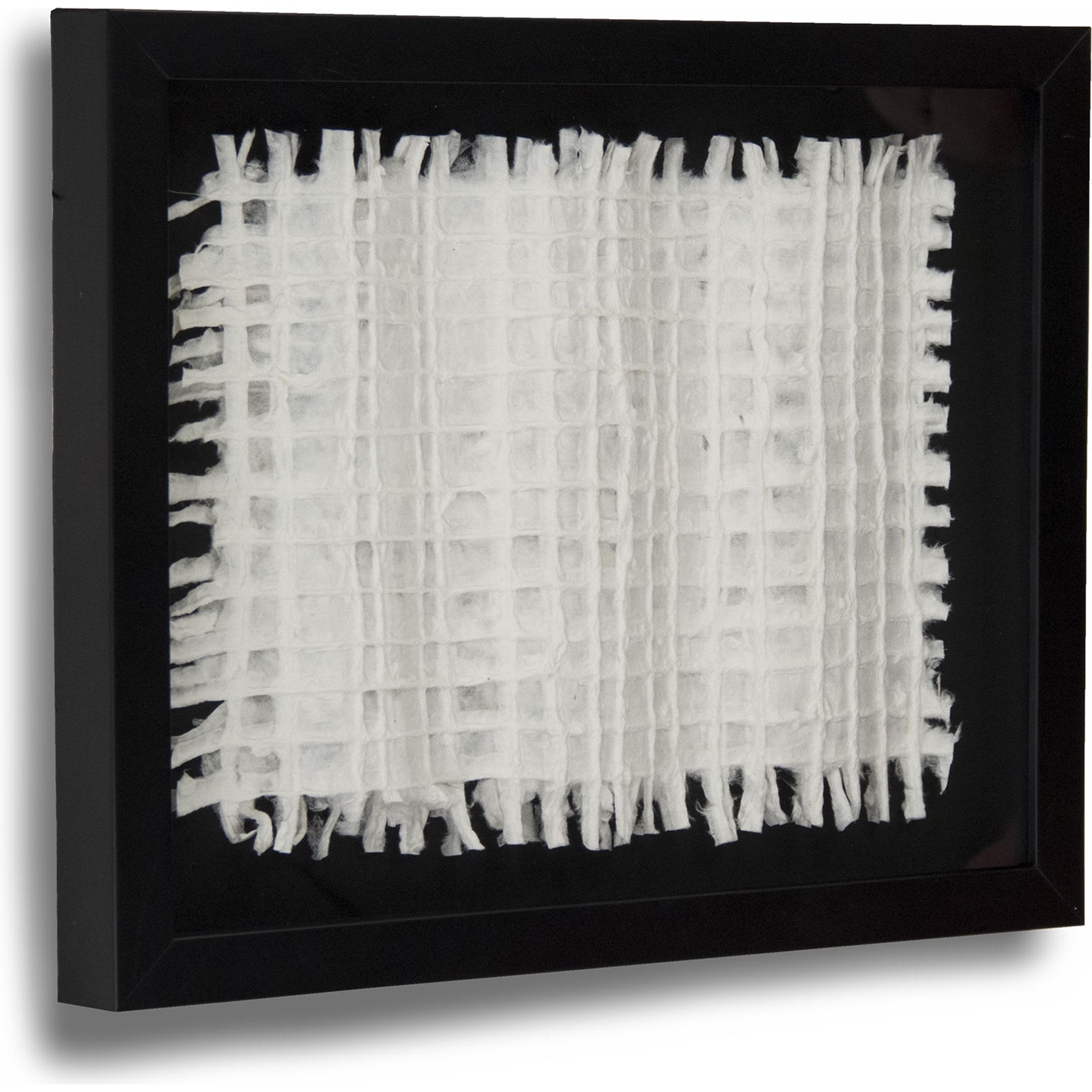 Abstract White Paper Framed Art