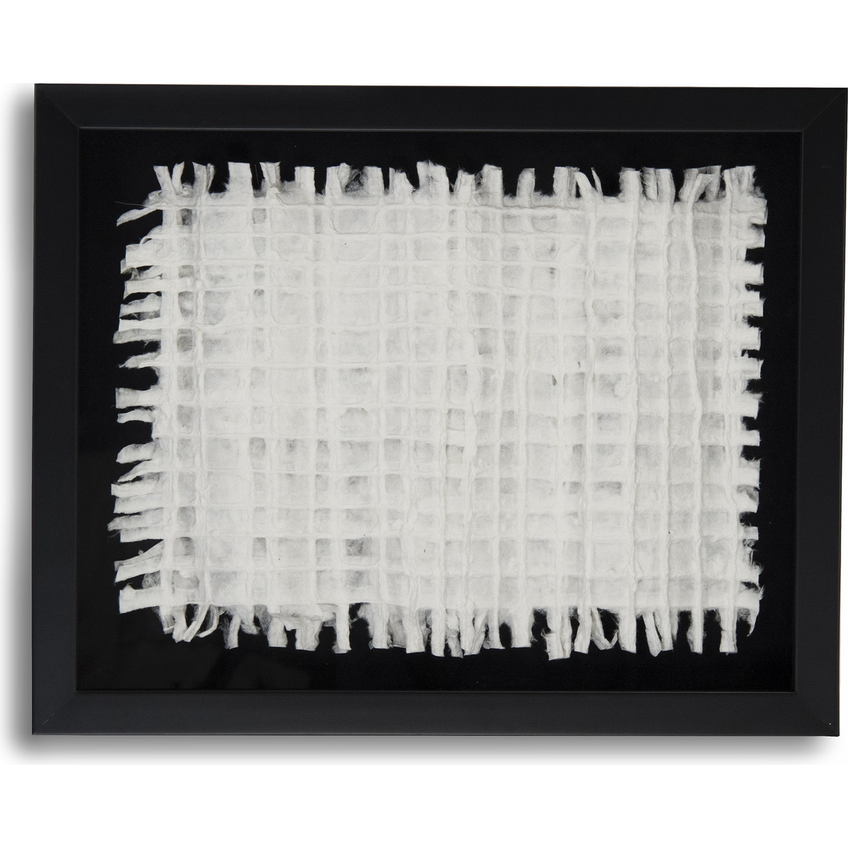 Abstract White Paper Framed Art