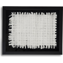 Abstract White Paper Framed Art