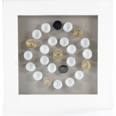 Abstract Framed Shell Art