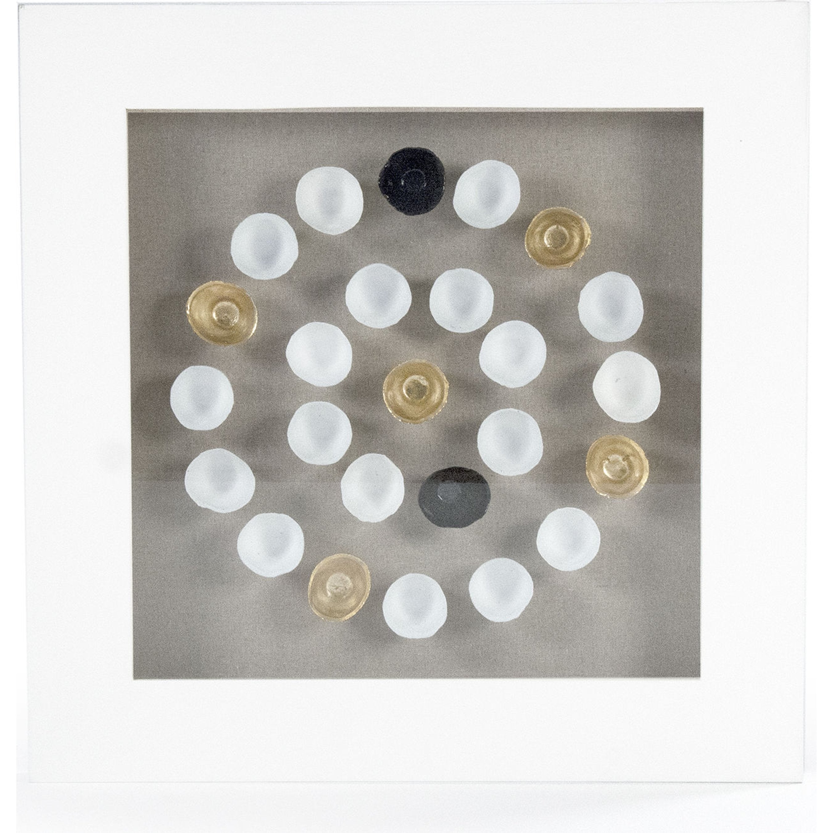 Abstract Framed Shell Art
