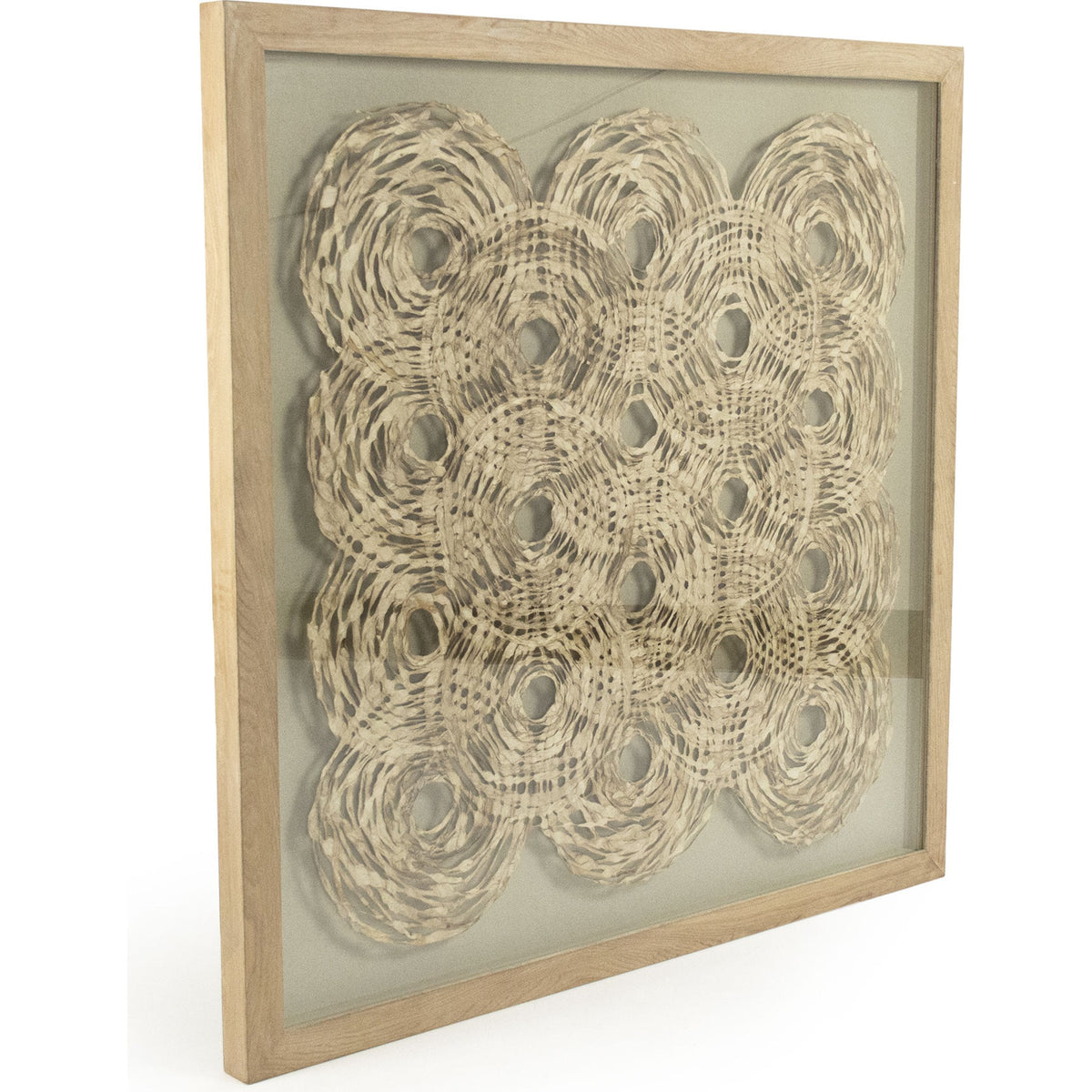 Abstract Overlapping Paper Framed Art