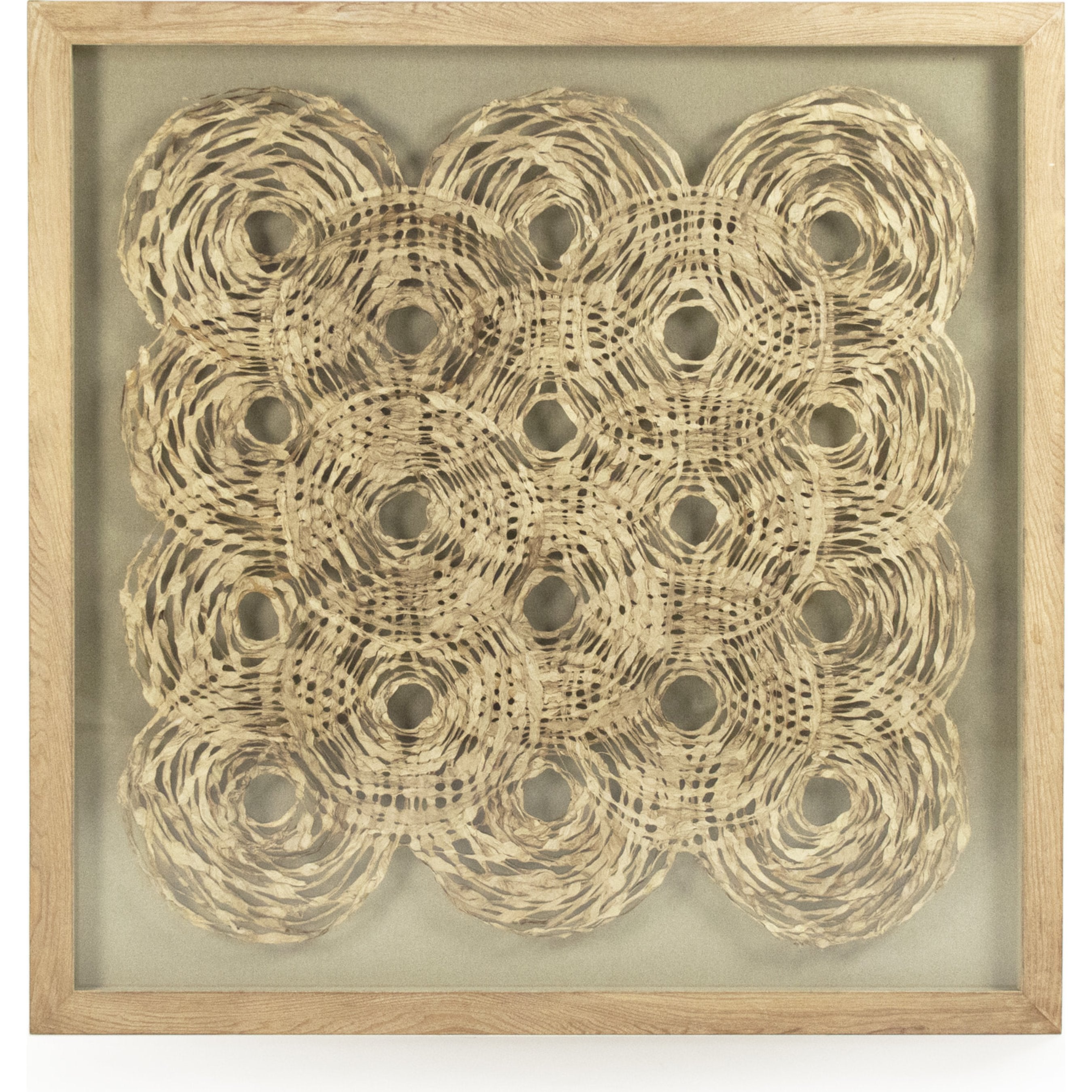 Abstract Overlapping Paper Framed Art