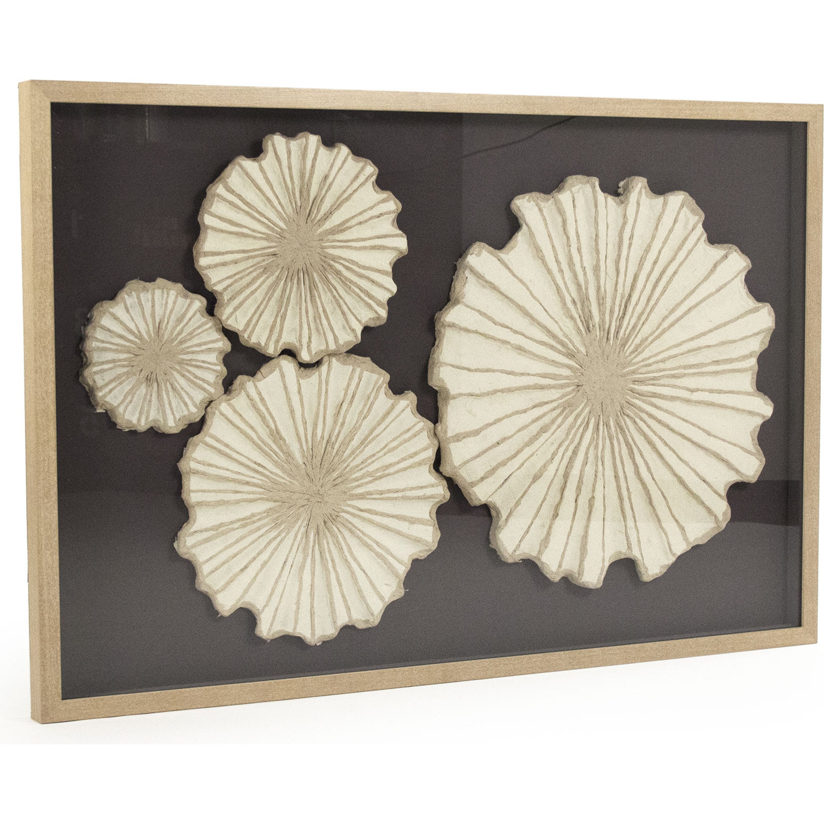 Abstract Circular Paper Framed Art