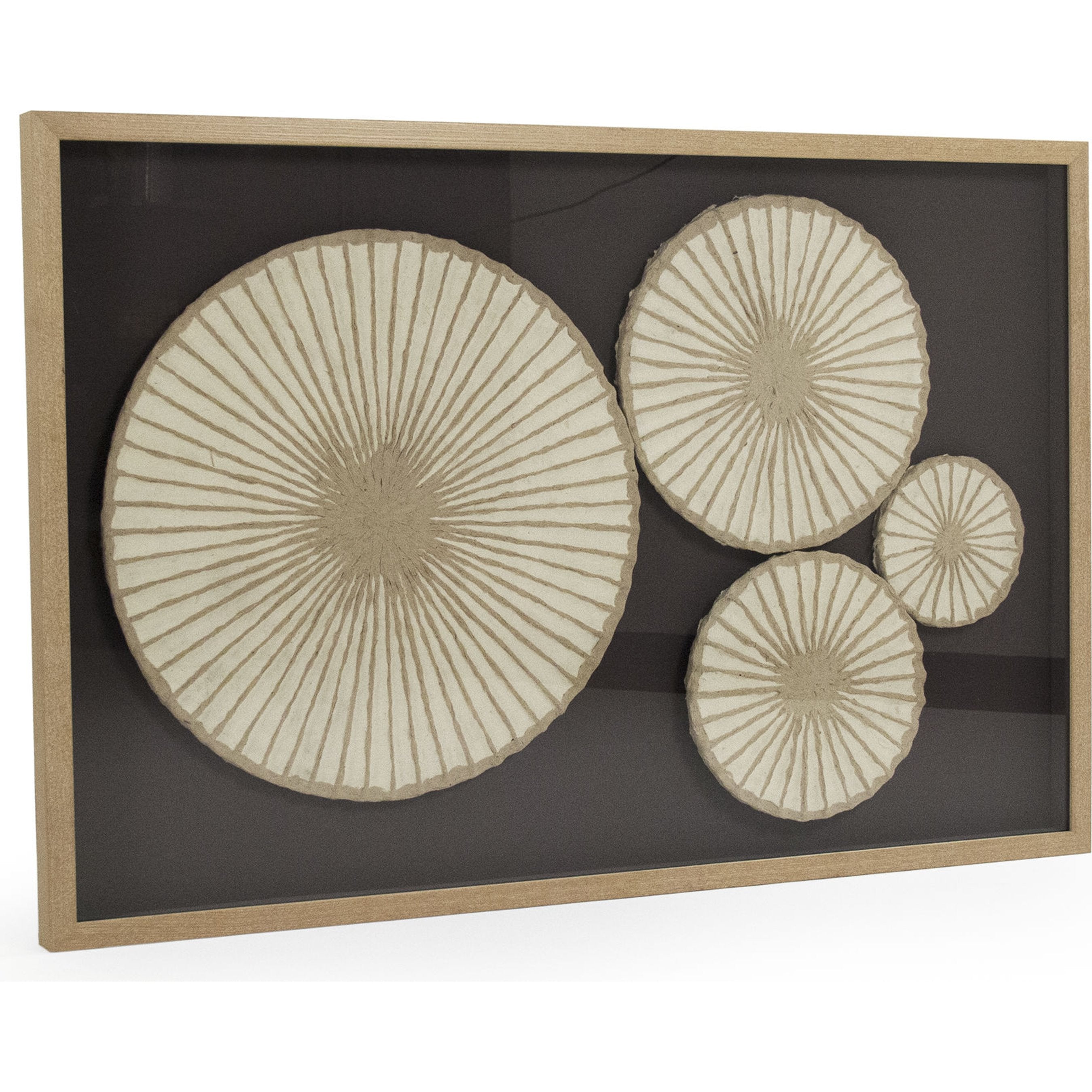 Abstract Circular Paper Framed Art