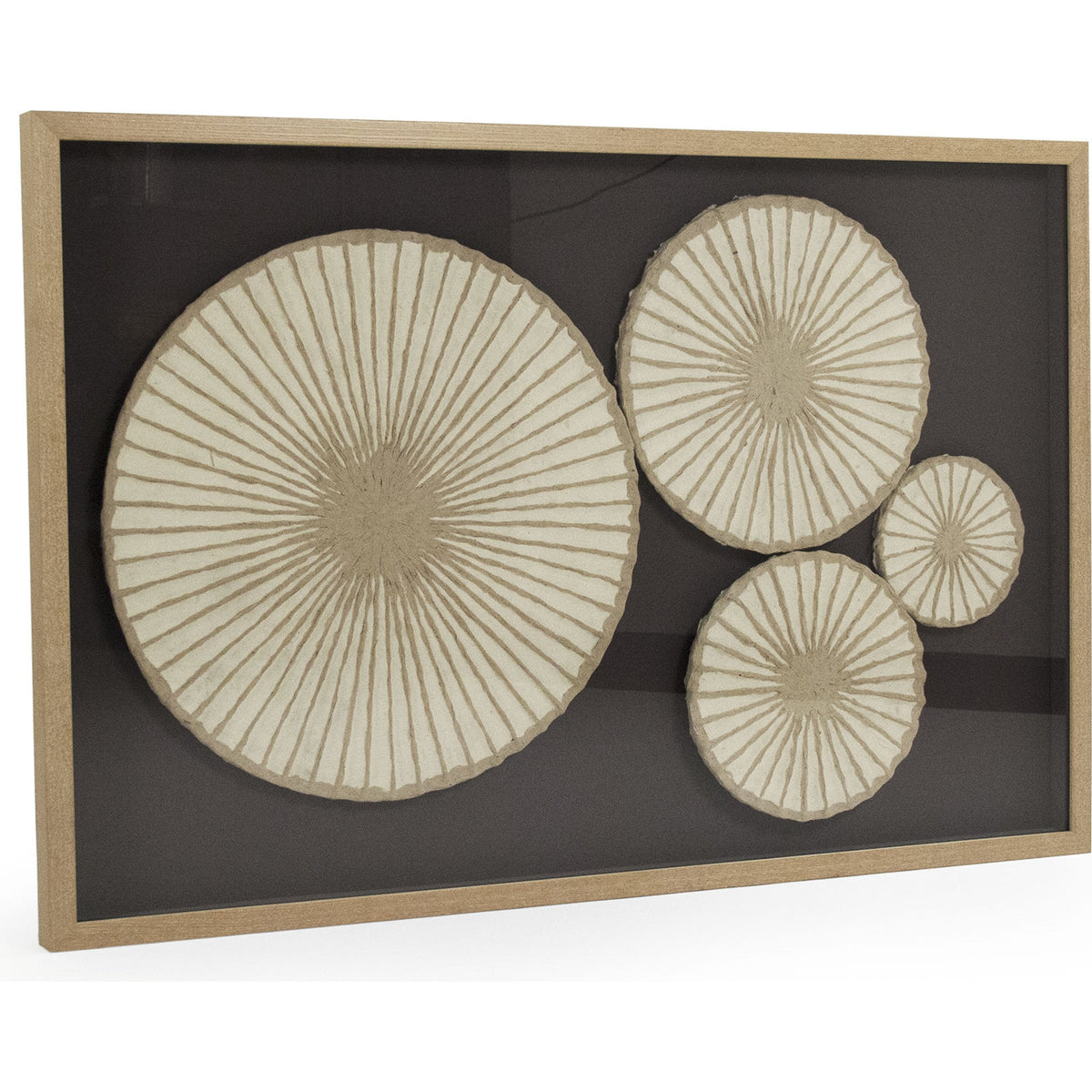 Abstract Circular Paper Framed Art