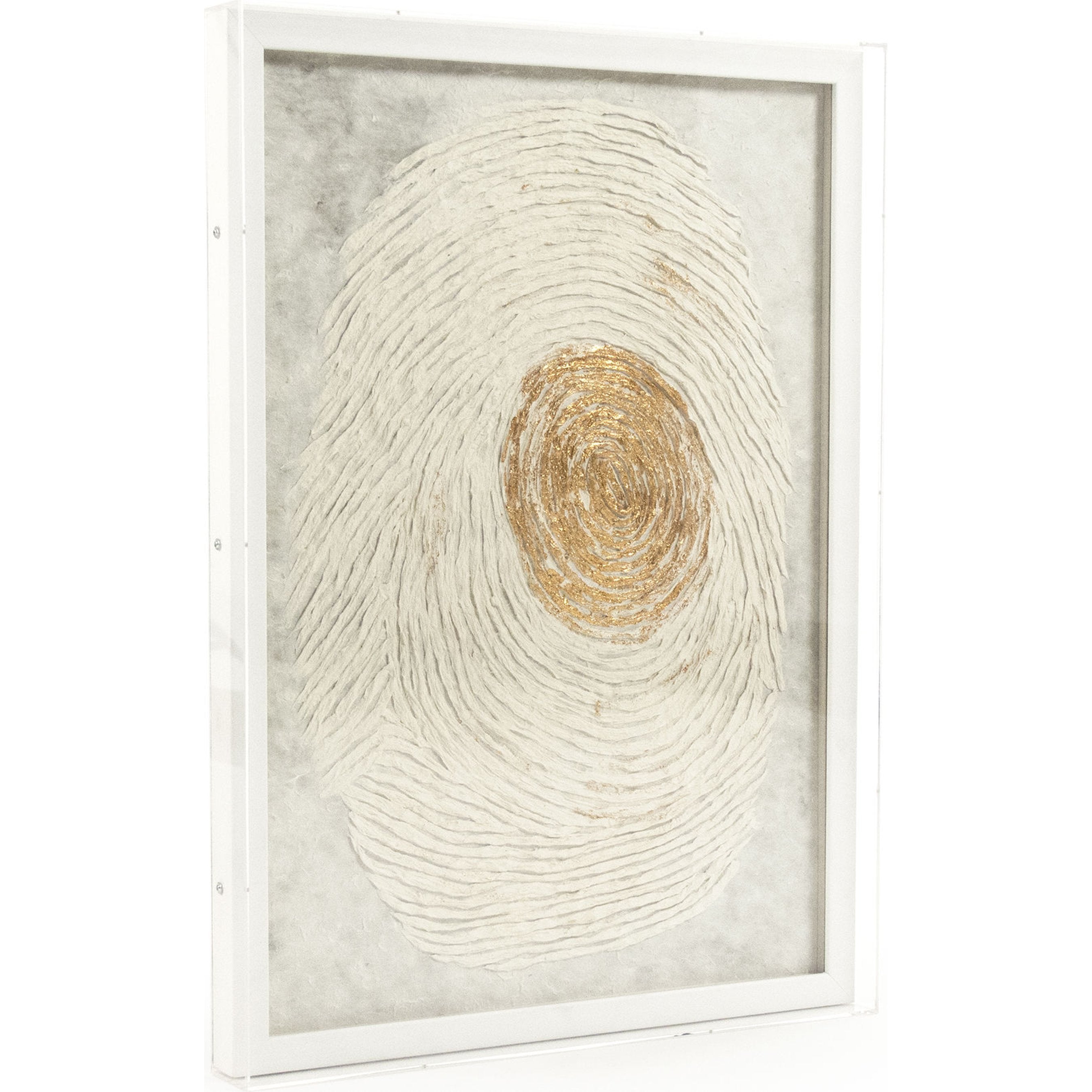 Abstract Large Fingerprint Framed Art