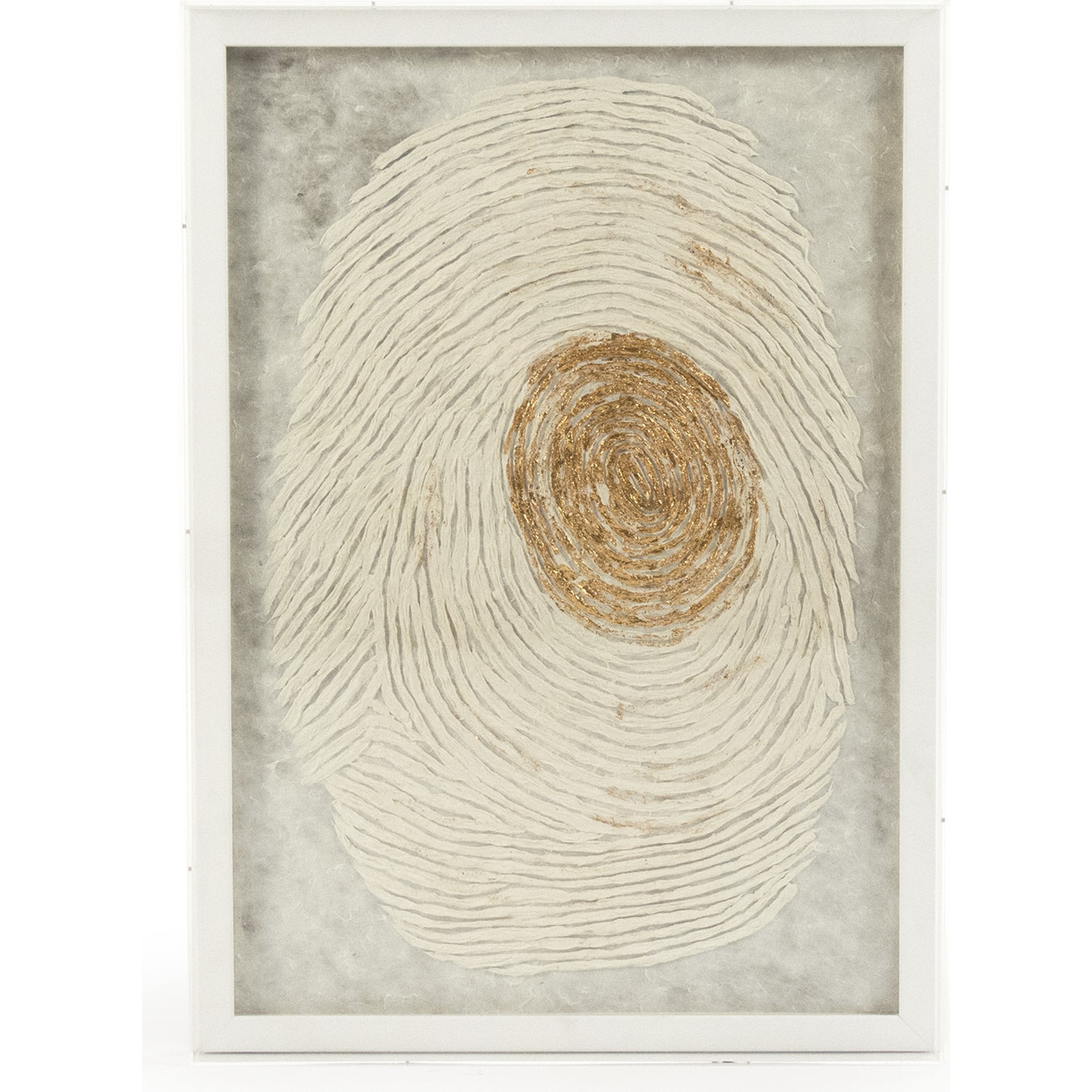 Abstract Large Fingerprint Framed Art