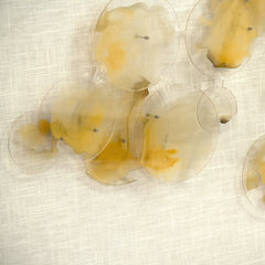 Abstract Yellow Stained Glass Wall Art