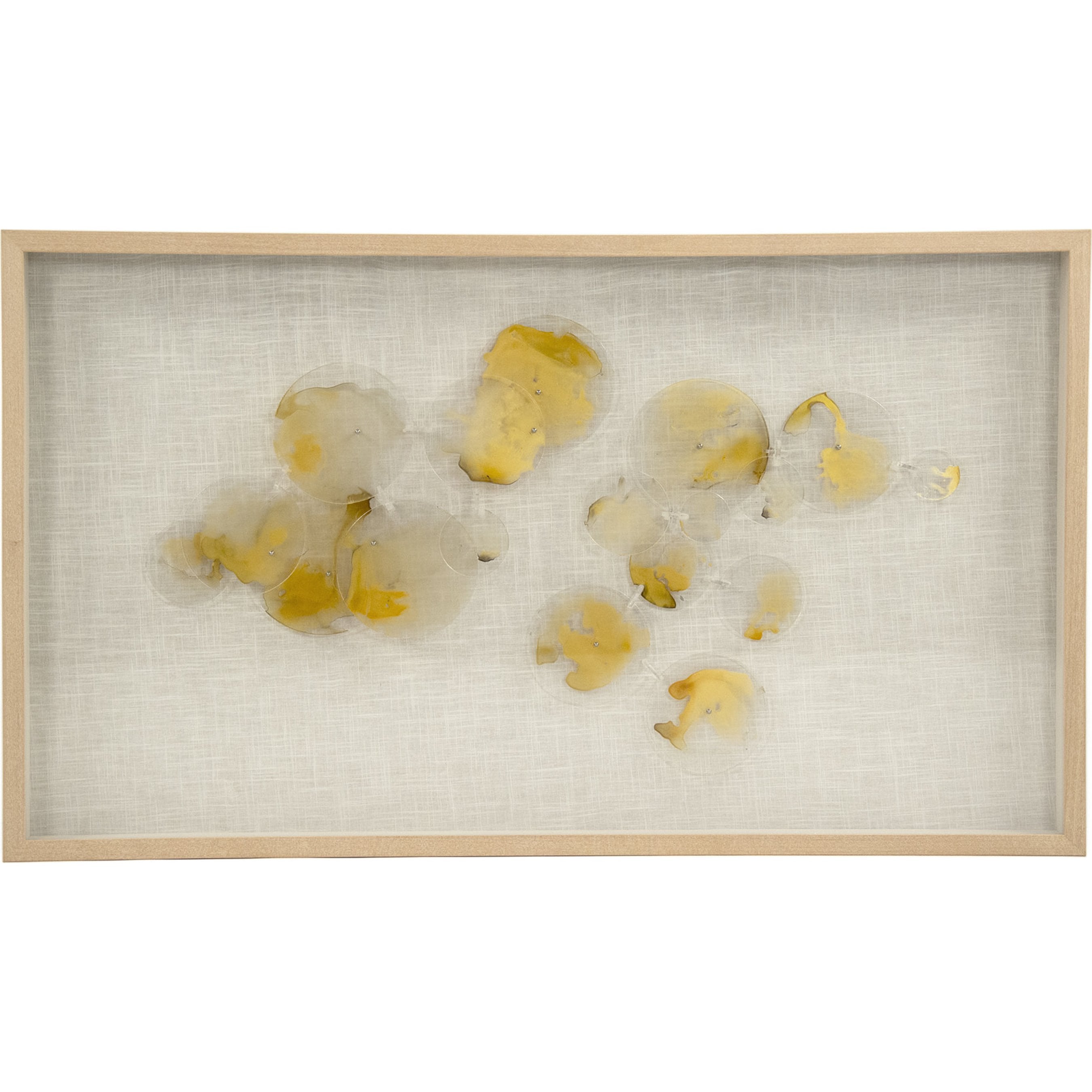 Abstract Yellow Stained Glass Wall Art