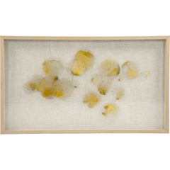 Abstract Yellow Stained Glass Wall Art