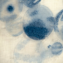 Abstract Blue Stained Glass Wall Art