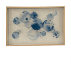 Abstract Blue Stained Glass Wall Art