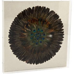 Abstract Feather Acrylic Framed Wall Art