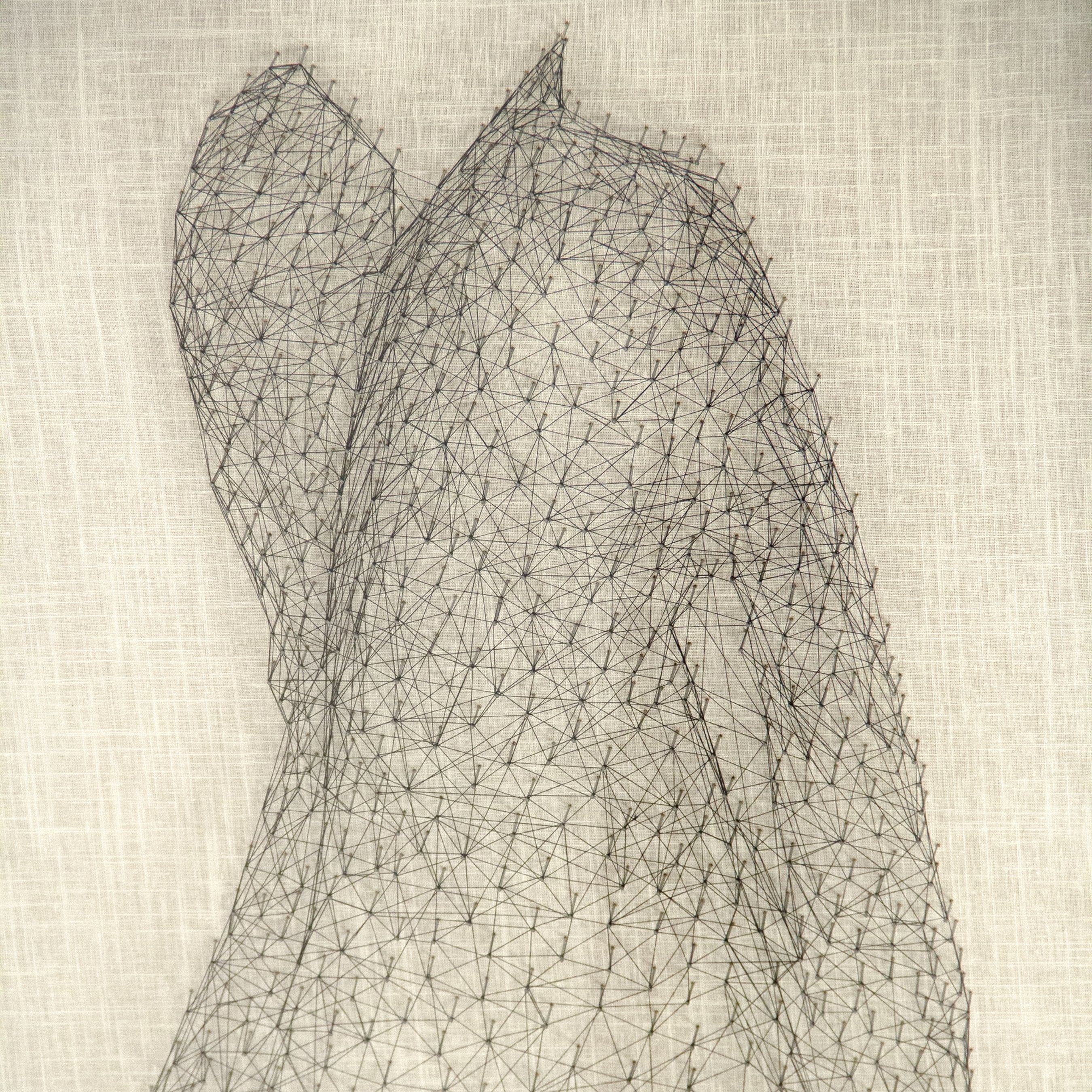 Abstract Dress String Wall Art