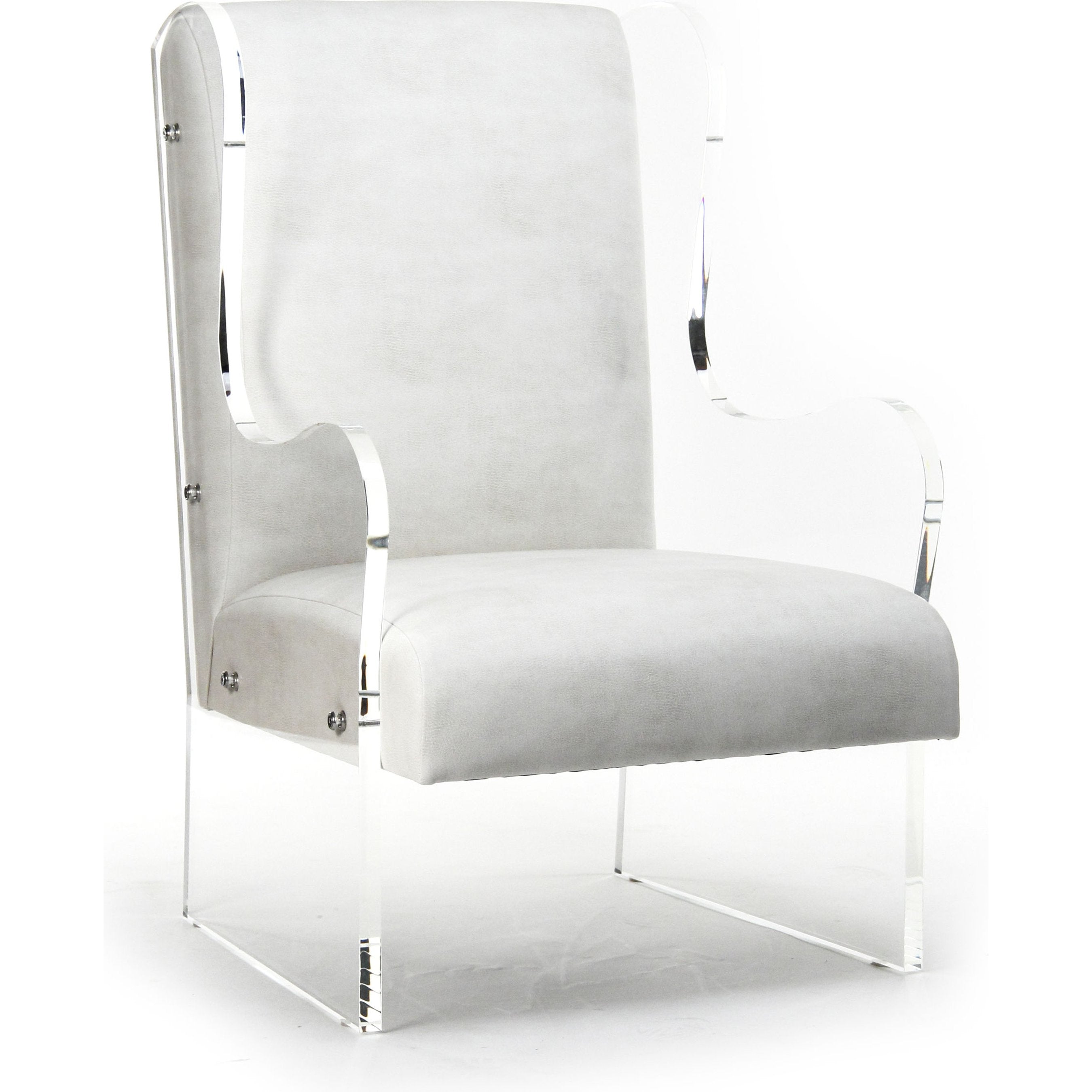 Acrylic Wingback Chair