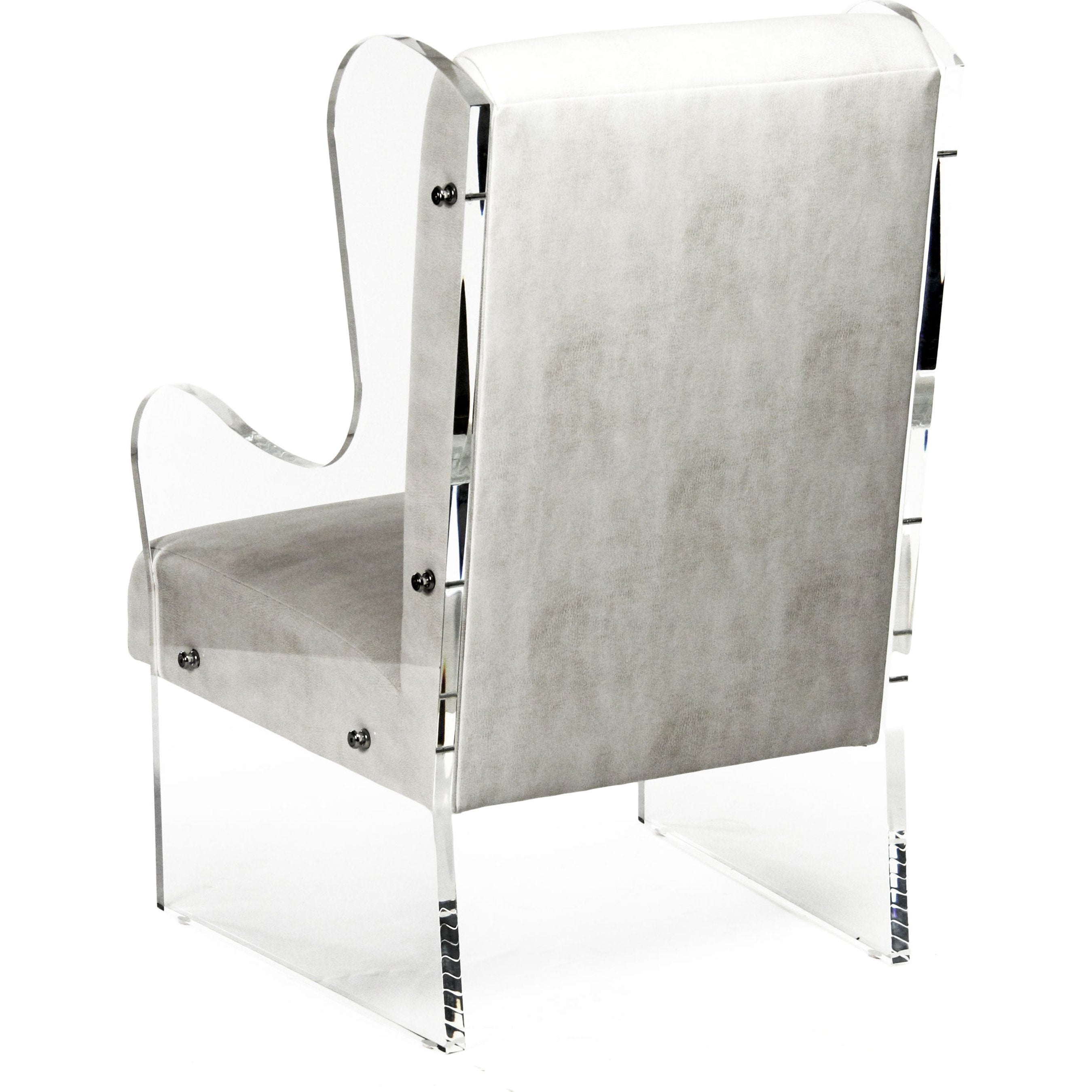 Acrylic Wingback Chair
