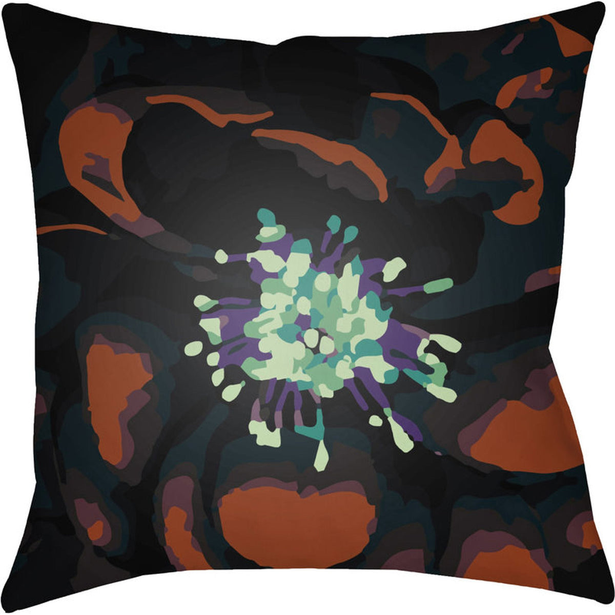 Abstract Floral Indoor/Outdoor Pillow
