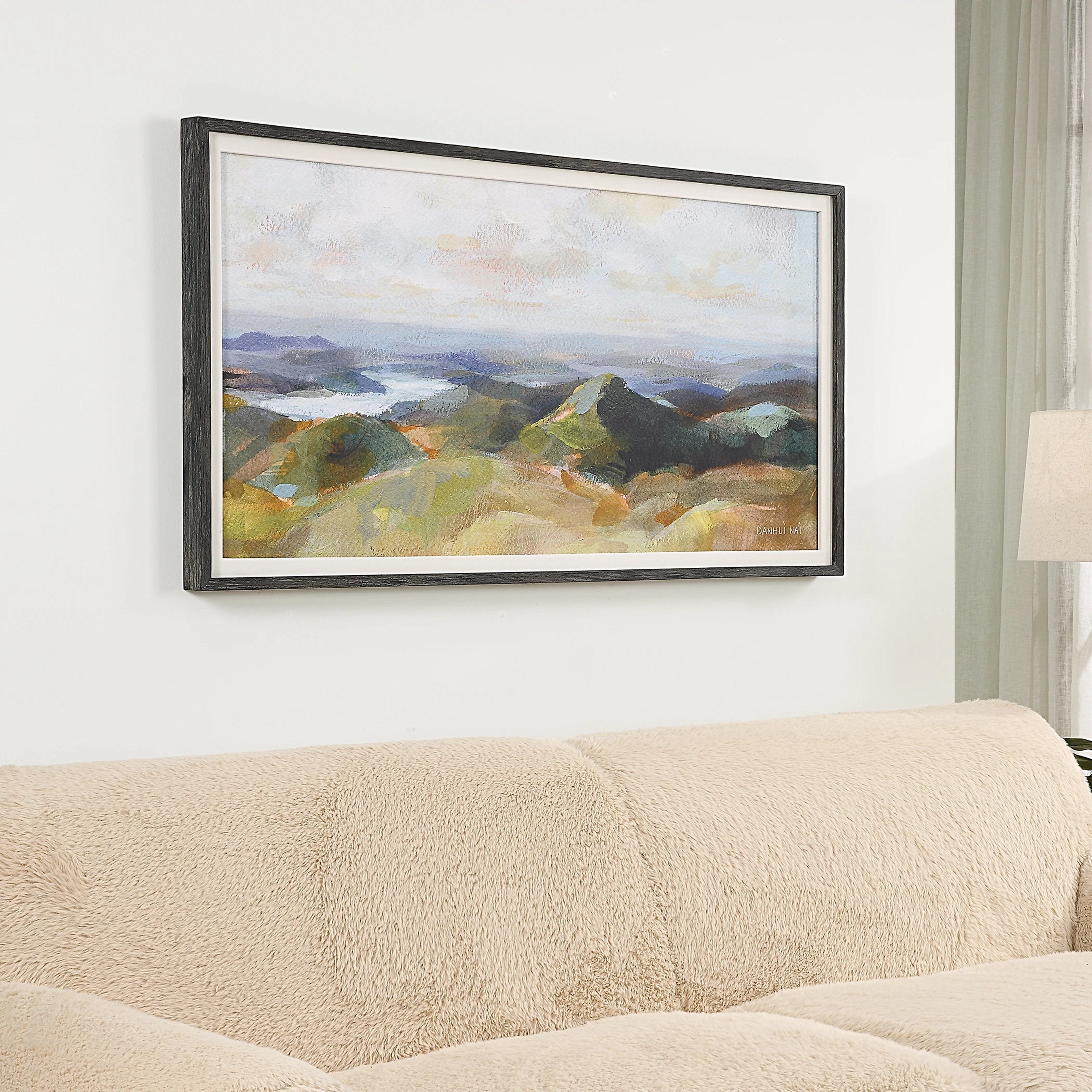 Above the Lakes Framed Landscape Print