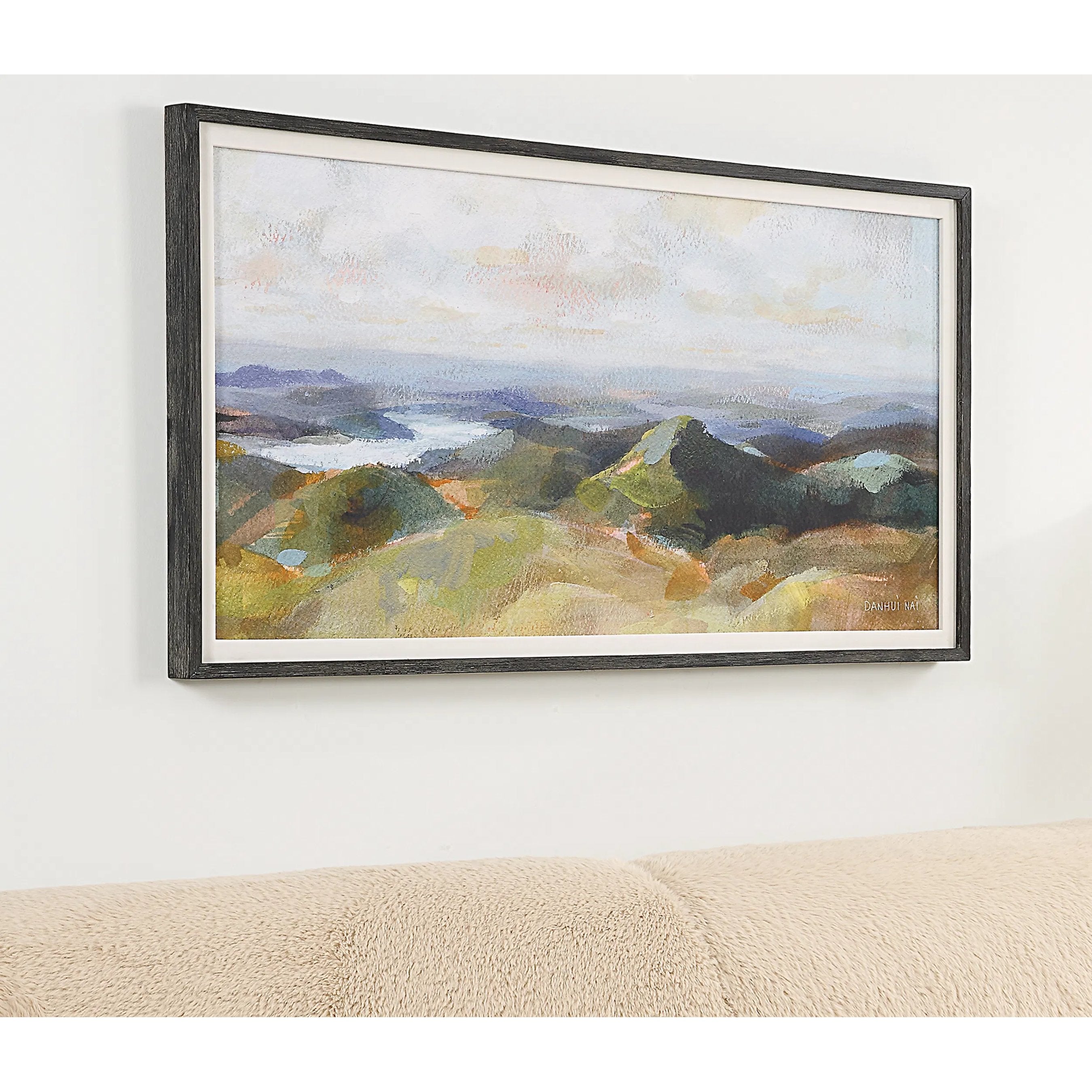 Above the Lakes Framed Landscape Print