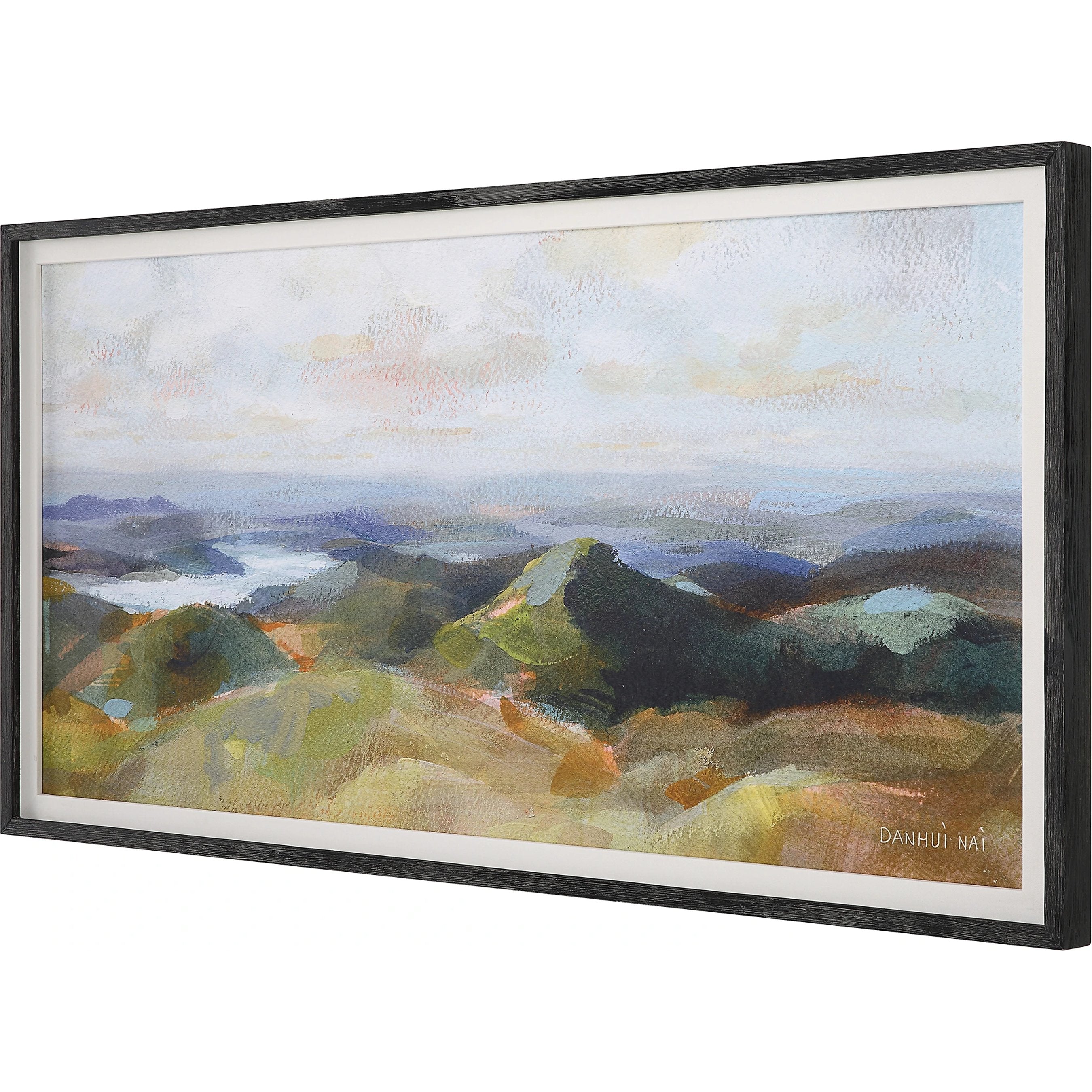 Above the Lakes Framed Landscape Print