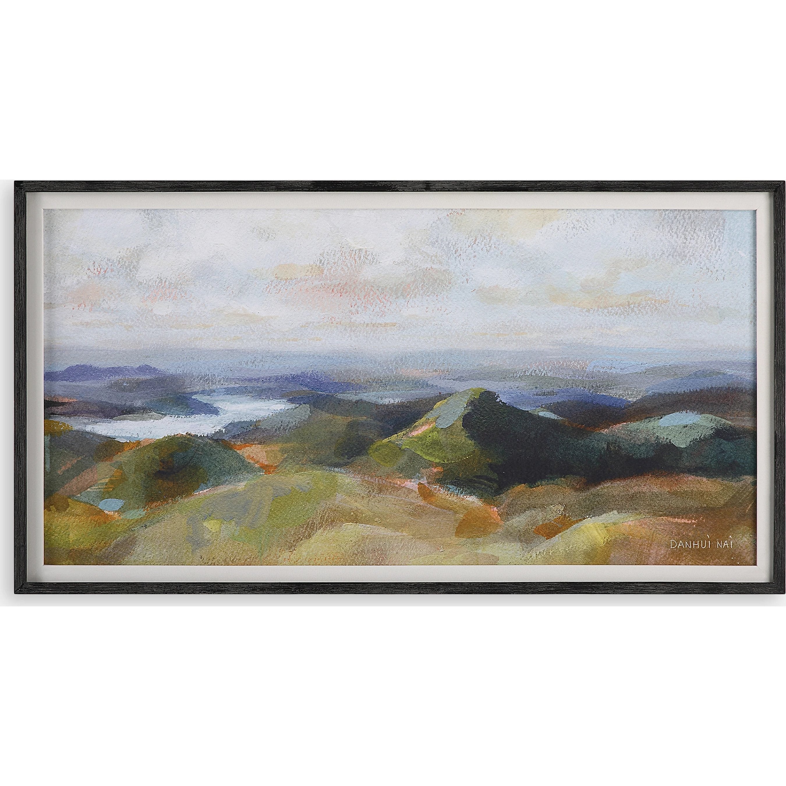 Above the Lakes Framed Landscape Print