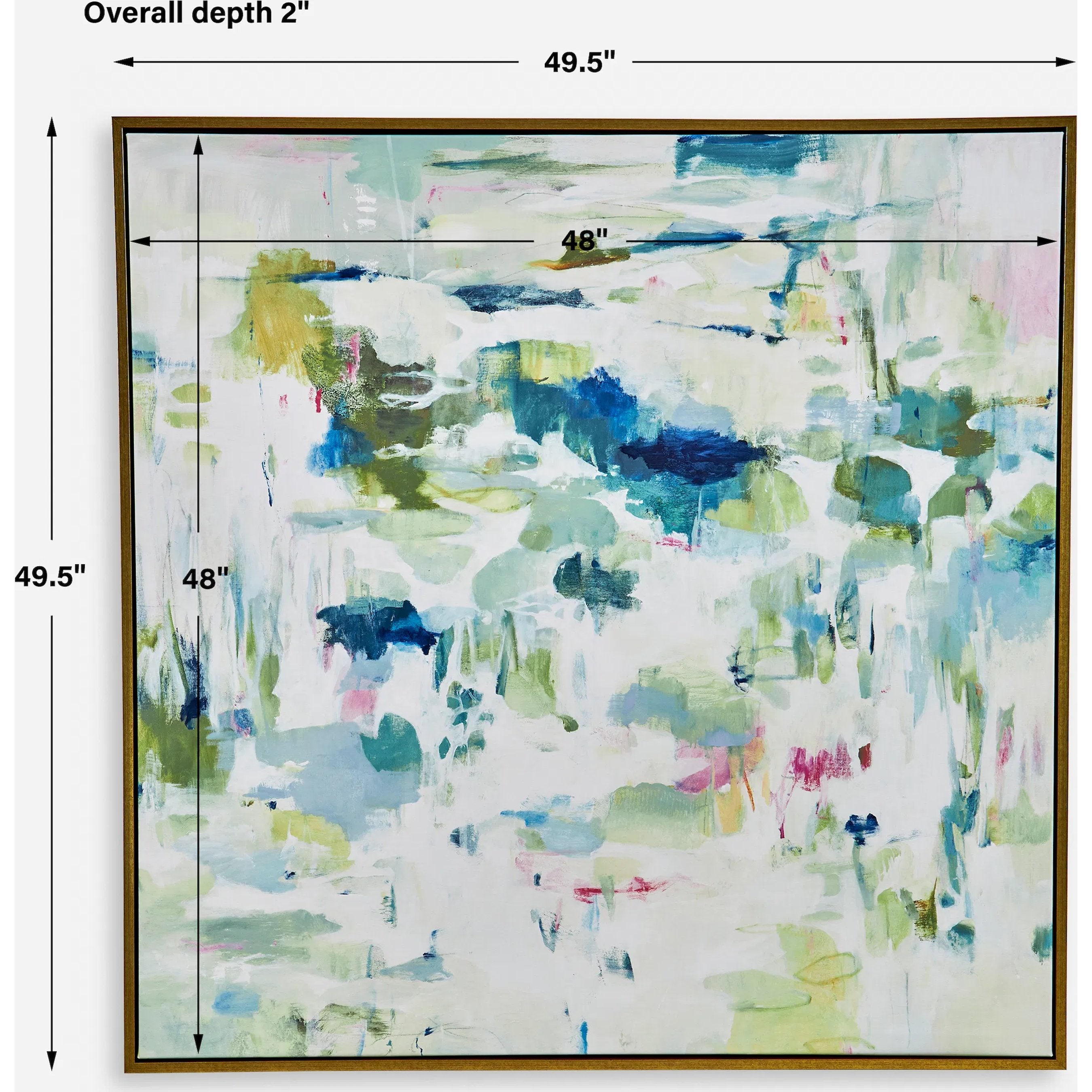 Abstract Reflections Framed Canvas