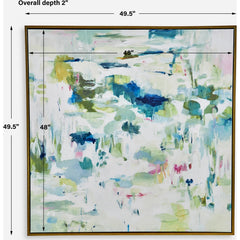 Abstract Reflections Framed Canvas